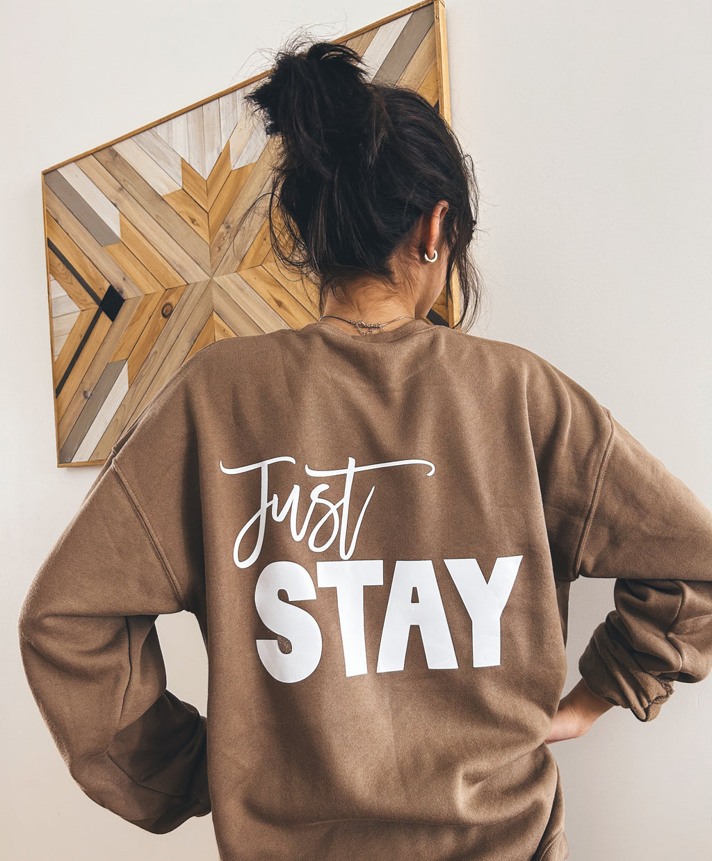 Just Stay (iron on)