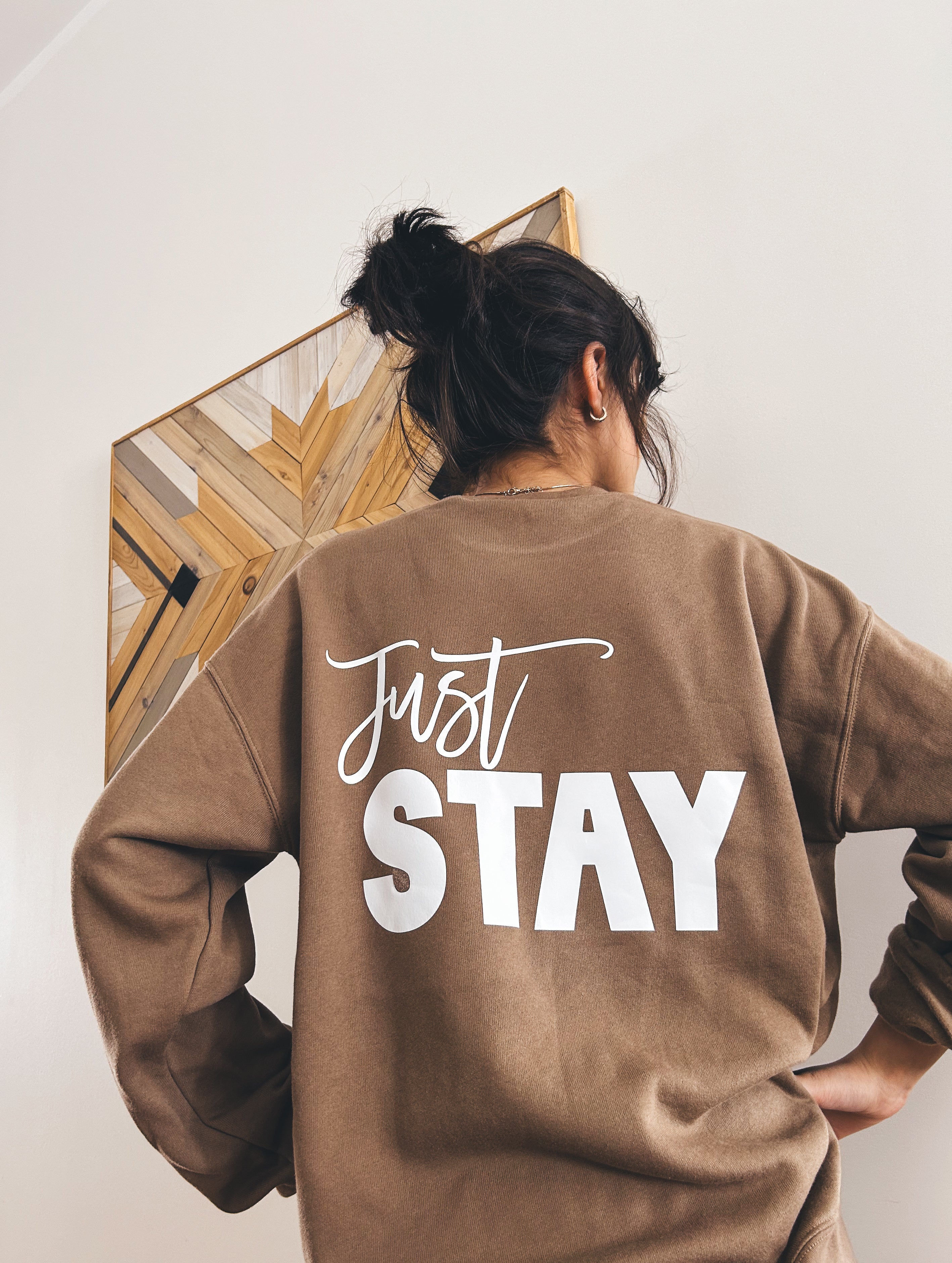 Just Stay (iron on)